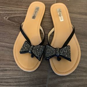 INC Bow Sandals